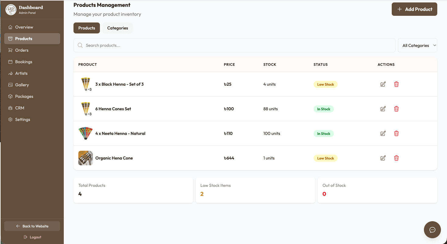 Project screenshot